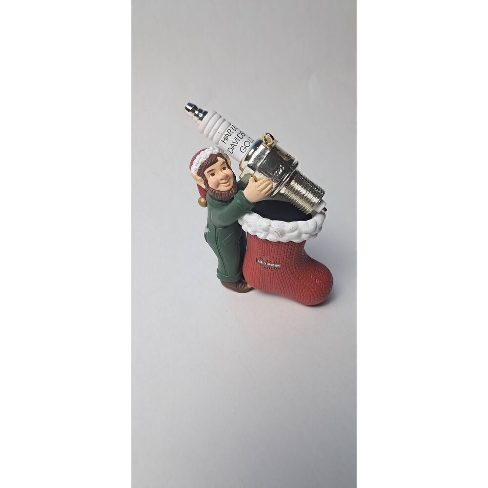 2000 Harley-Davidson Elf Sparkplug Stocking Christmas Cavanagh Ornament